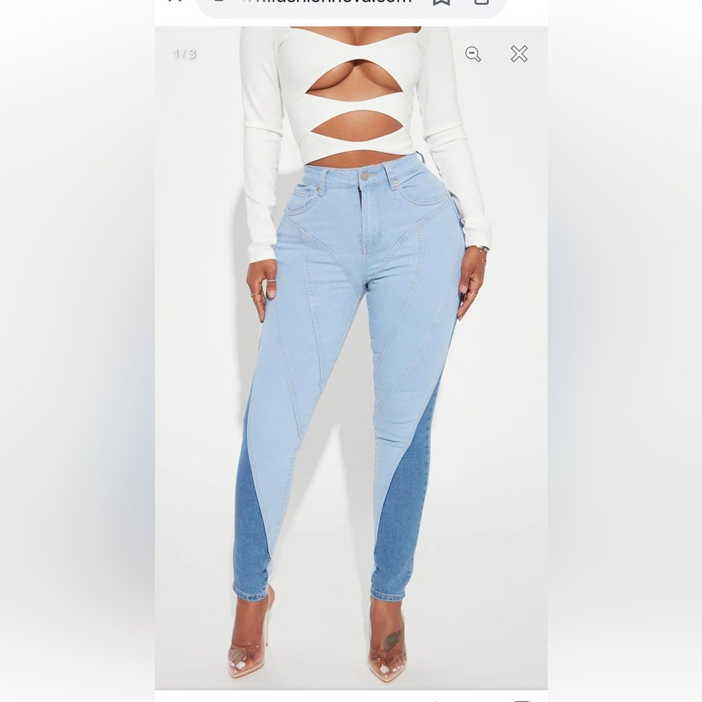 NWT Fashion Nova Tres Chic Skinny Jean Size‎ 5